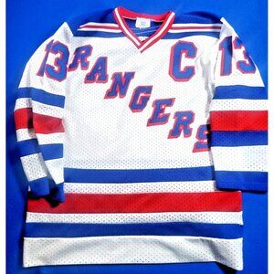 Vintage Ruberti's Eagle  Sportswear New York Rangers Hockey Jersey Men's Large